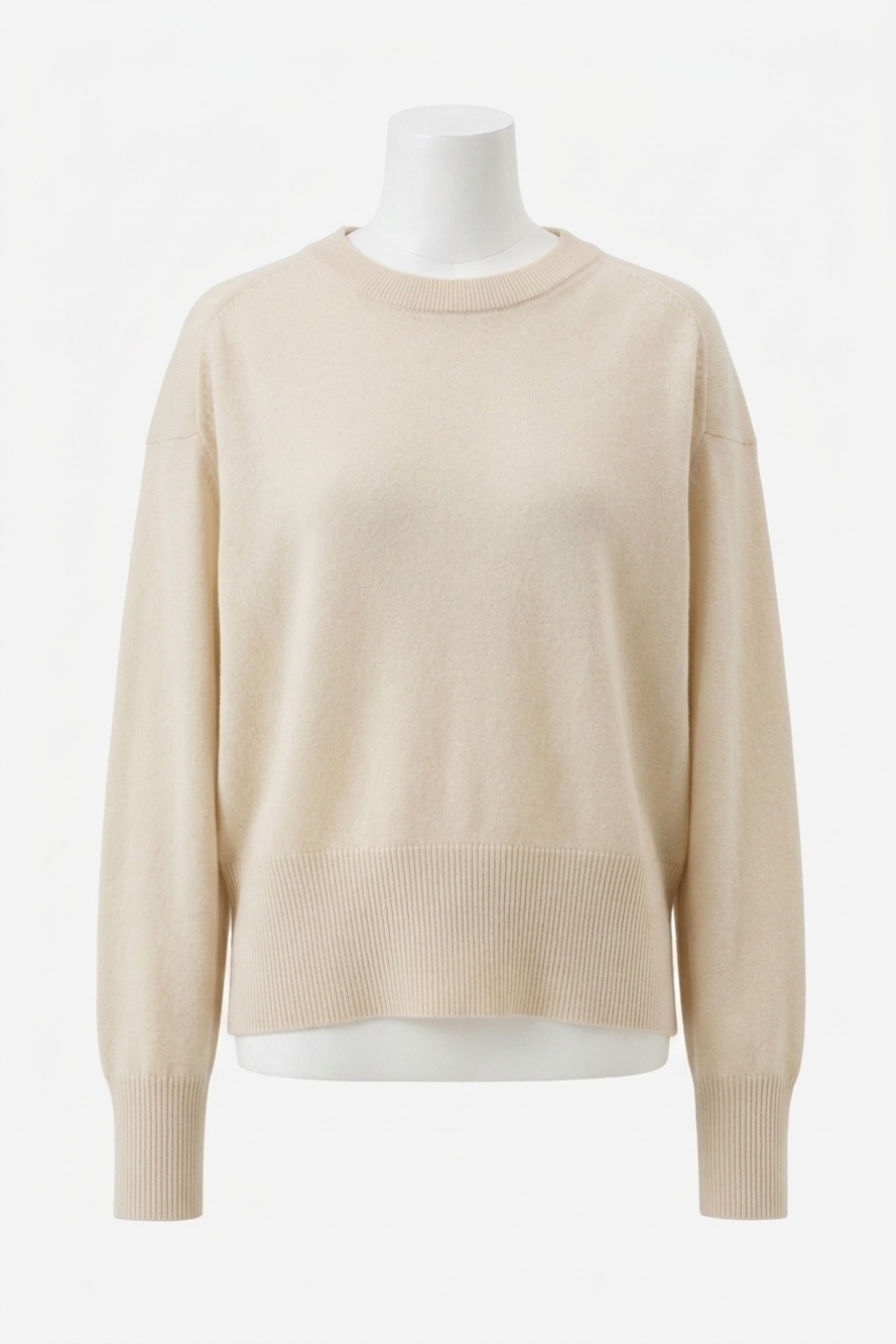 NEW CLOSED cashmere crew neck sweater in shetland